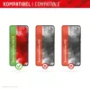 Displex Displayschutzglas (10H) für Samsung Galaxy A54 5G, Eco-Montagerahmen, kratzfest