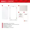 Displex Displayschutzfolie (10H) für Samsung Galaxy A34, Eco Montagerahmen, kratzfest