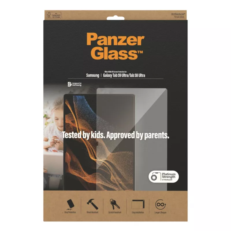 PanzerGlass® Displayschutzfolie Samsung Galaxy Tab S8 Ultra | S9 Ultra | Ultra-Wide Fit