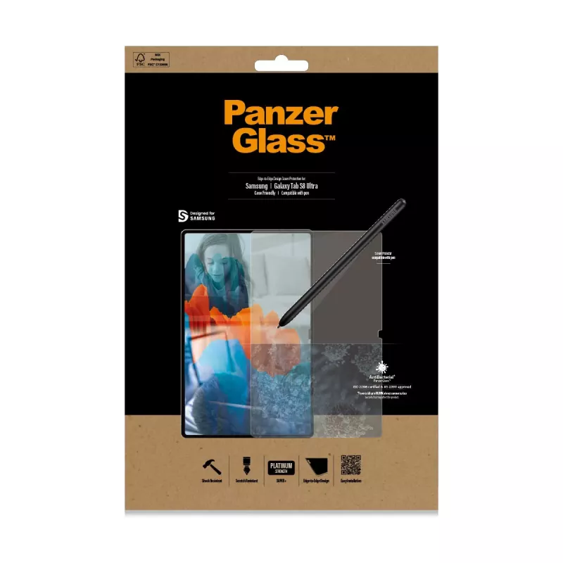 PanzerGlass® Displayschutzfolie Samsung Galaxy Tab S8 Ultra | S9 Ultra | Ultra-Wide Fit