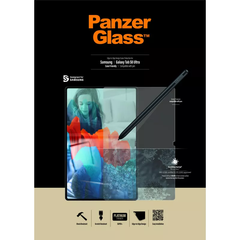 PanzerGlass® Displayschutzfolie Samsung Galaxy Tab S8 Ultra | S9 Ultra | Ultra-Wide Fit