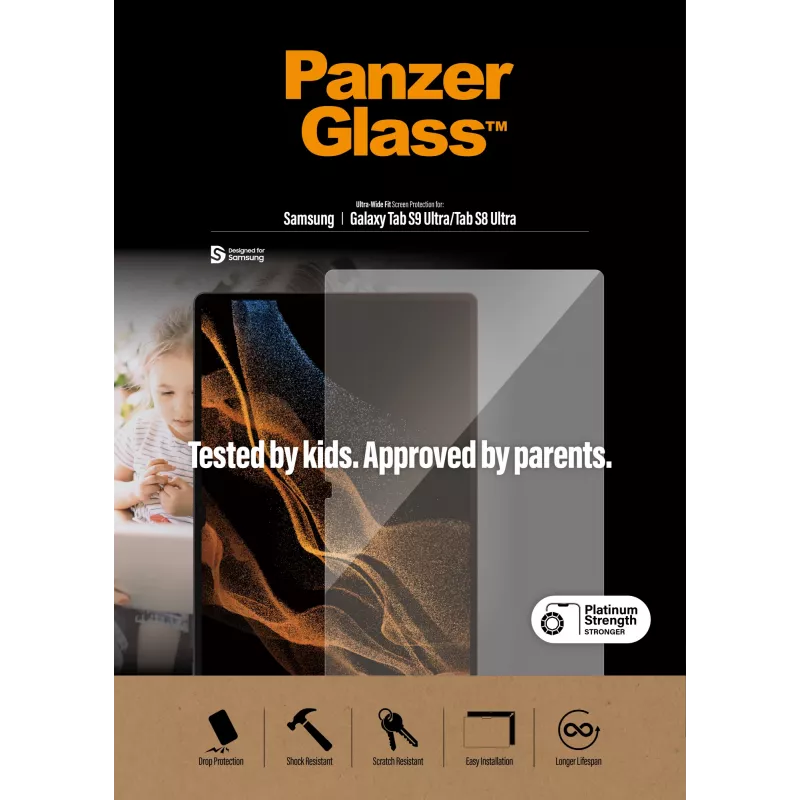 PanzerGlass® Displayschutzfolie Samsung Galaxy Tab S8 Ultra | S9 Ultra | Ultra-Wide Fit