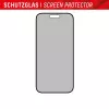 Displex Privacy Screen Protector (10H) für Apple iPhone 15/15 Pro, Eco-Montagerahmen, Privacy Filter