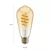 Intelligente Glühbirne Hombli HBEB-0212 Wi‑Fi 5,5 W, gold, Energieeffizienzklasse A–G, Ø61×142 mm