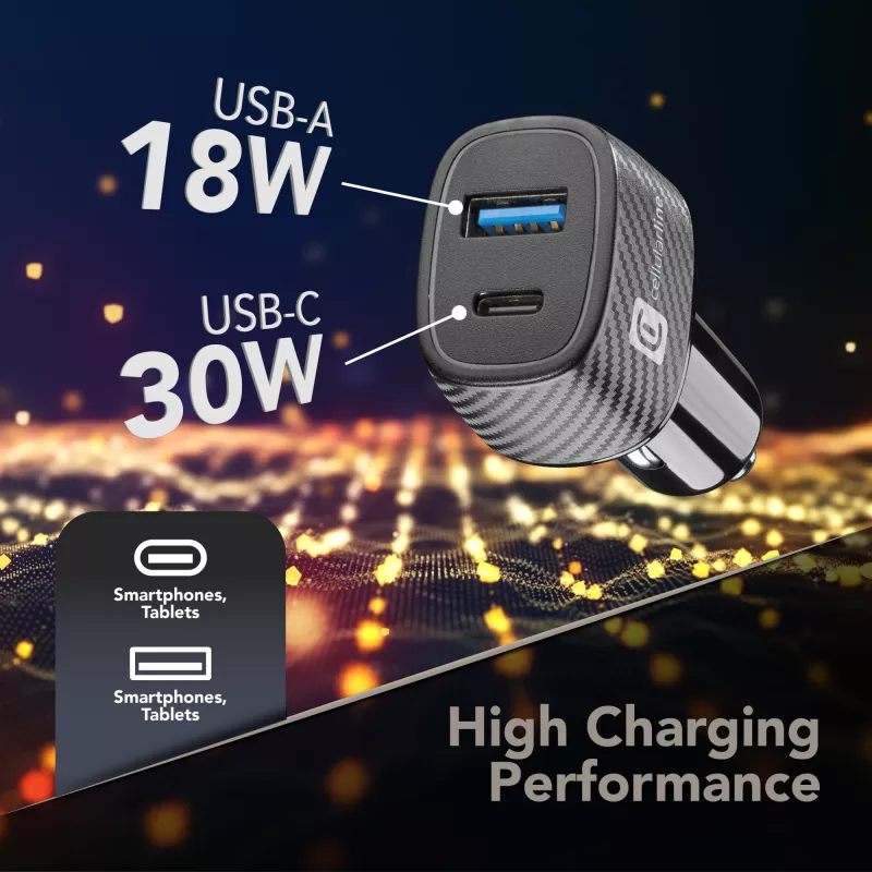 Auto-Ladegerät Cellularline Multipower Ultra Universelles Schnellladegerät