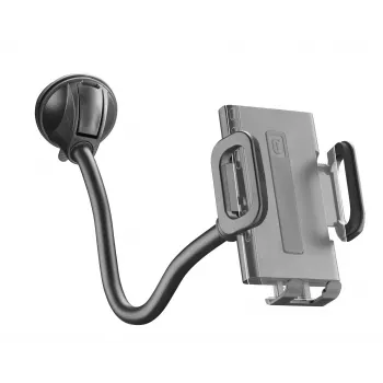 Sourcing Cellularline Hug Flexi XL universelle Saugnapf-Passivhalterung für Mobiltelefone, schwarz/grau