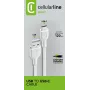 Stromkabel Cellularline 120 cm USB-C USB-A Stecker Weiß
