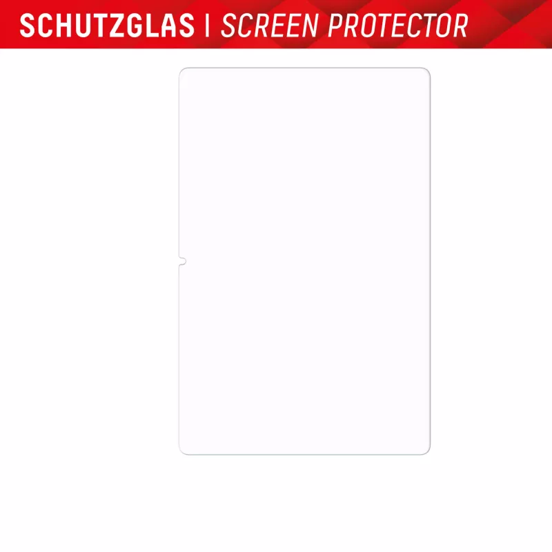Displex Tablet Glass (9H) für Samsung Galaxy Tab A11+/A9+, Eco Montagerahmen, unzerbrechlich