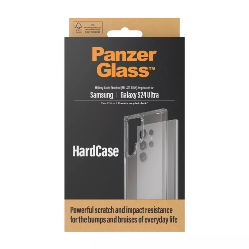 PanzerGlass ® HardCase Transparent Samsung Galaxy S24 Ultra, Cover, Samsung, Samsung - Galaxy S24 Ultra, Transparent