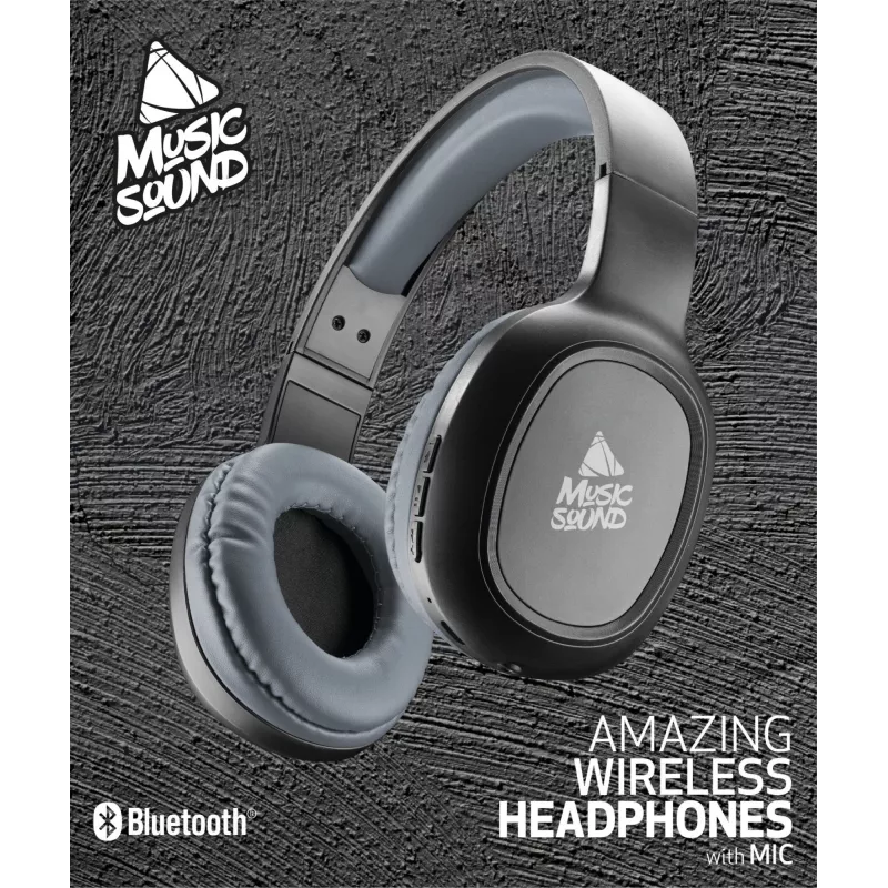 Music Sound Basic Bluetooth On-Ear-Headset mit Fernbedienung und Mikrofon