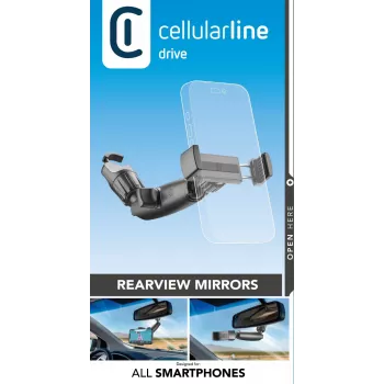 Autohalterung Cellularline Spin Mirror Schwarz Passive Halterung