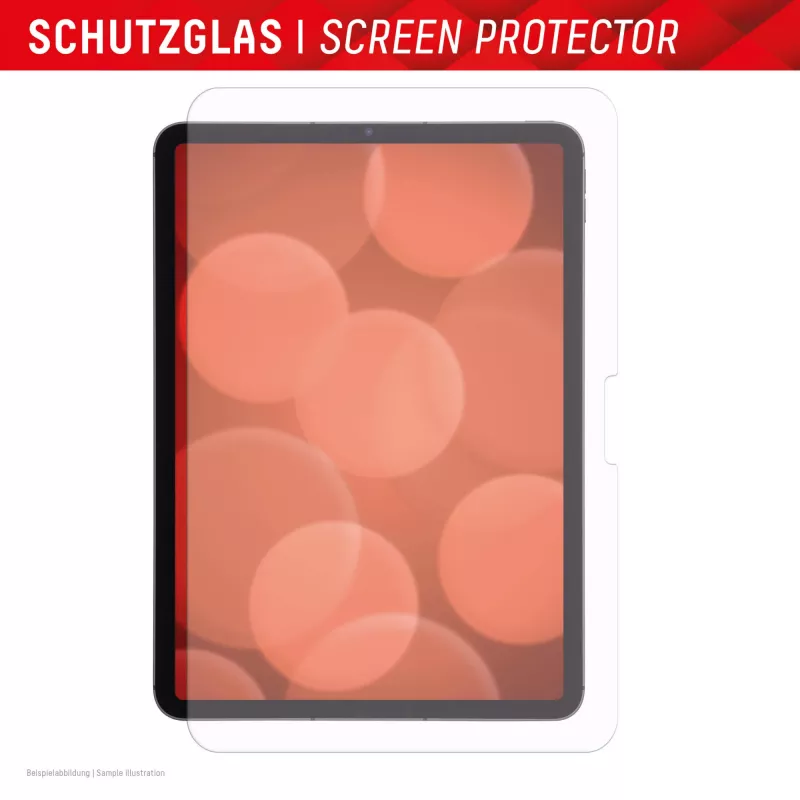 Displex Tablet Glass (9H) für Apple iPad Pro 11'' (2025/2024), Eco Montagerahmen, unzerbrechlich, ultraflach, unsichtbar