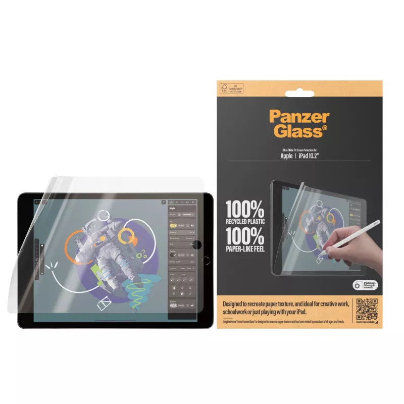 PanzerGlass ® GraphicPaper® Displayschutzfolie iPad 10.2'' (2019-2021) | Ultra-Wide Fit