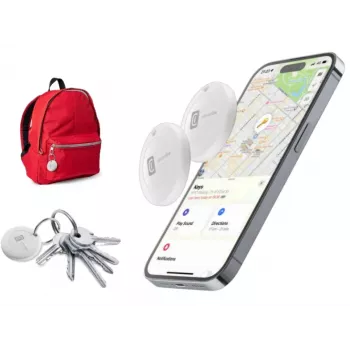 Cellularline Tracy - für iOS entwickeltes 2er-Set - Behalten Sie den Überblick über Ihre Gegenstände mit der Apple „Wo ist?“-Technologie