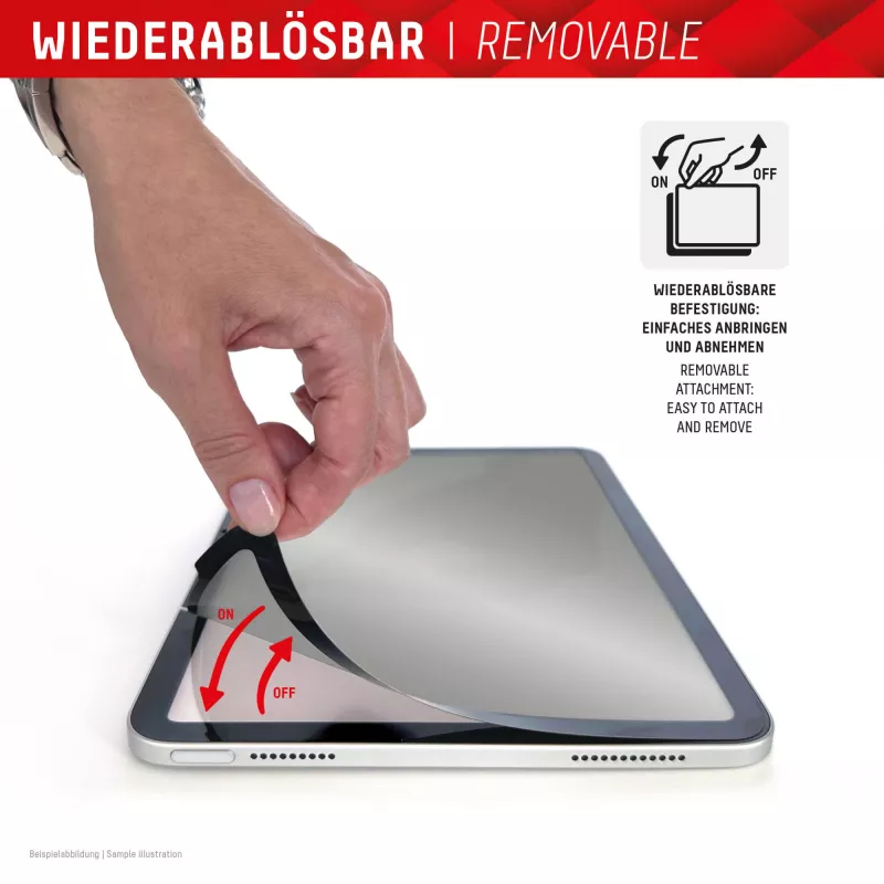 Displex TABLET PRIVACY SAFE abnehmbarer 2-Wege-Sichtschutzfilter für iPad Pro 11'' (2025/2024)