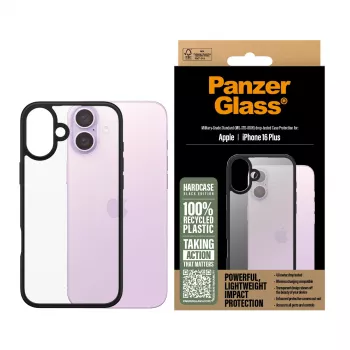 Cover PanzerGlass HardCase Schwarz iPhone '24 6,7 Zoll Transparent