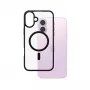 PanzerGlass ® HardCase Transparent mit schwarzem MagSafe & Rahmen iPhone 16 Plus