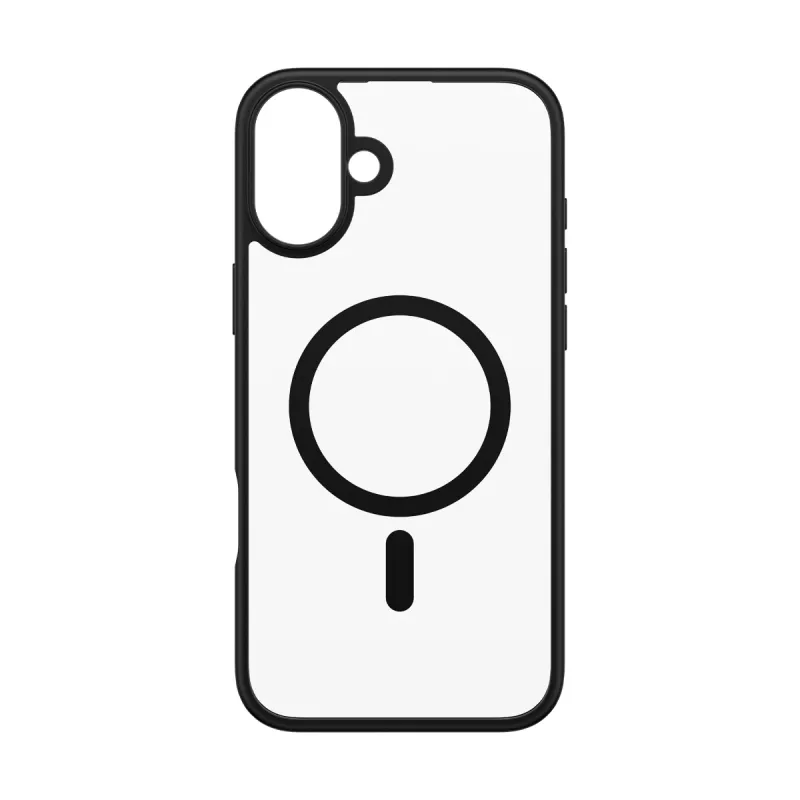 PanzerGlass ® HardCase Transparent mit schwarzem MagSafe & Rahmen iPhone 16 Plus