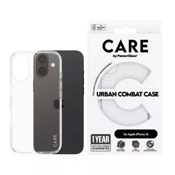 Cover PanzerGlass CARE by Flagship Hülle Transparent Urban Combat iPhone '24 6.1 inch
