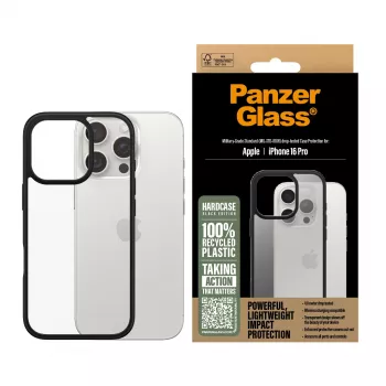 Cover PanzerGlass HardCase Transparent mit weißem MagSafe iPhone 16 Plus