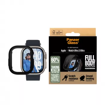 PanzerGlass ® Case Full Body Schwarz Apple Watch Ultra 3 | Ultra 2 | Ultra | 49mm
