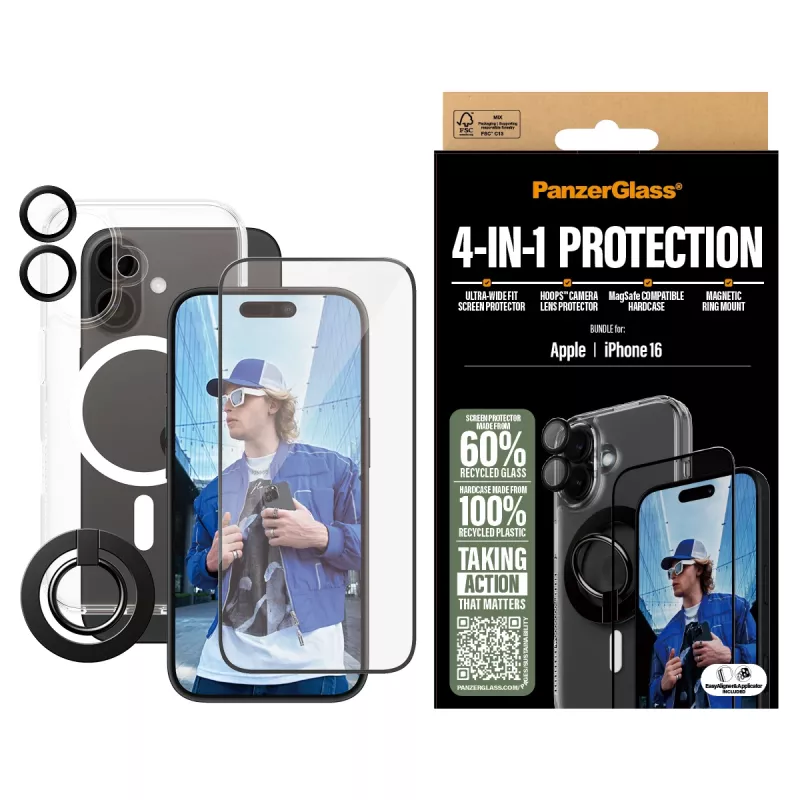 PanzerGlass 4-in-1 Schutz-Bundle iPhone '24 6.1