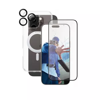 PanzerGlass CARE by ® Feature 3-in-1 Keramik-Bundle iPhone 16 Pro Max