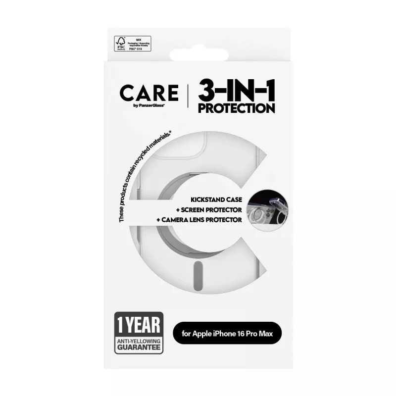 PanzerGlass CARE by ® Feature 3-in-1 Keramik-Bundle iPhone 16 Pro Max