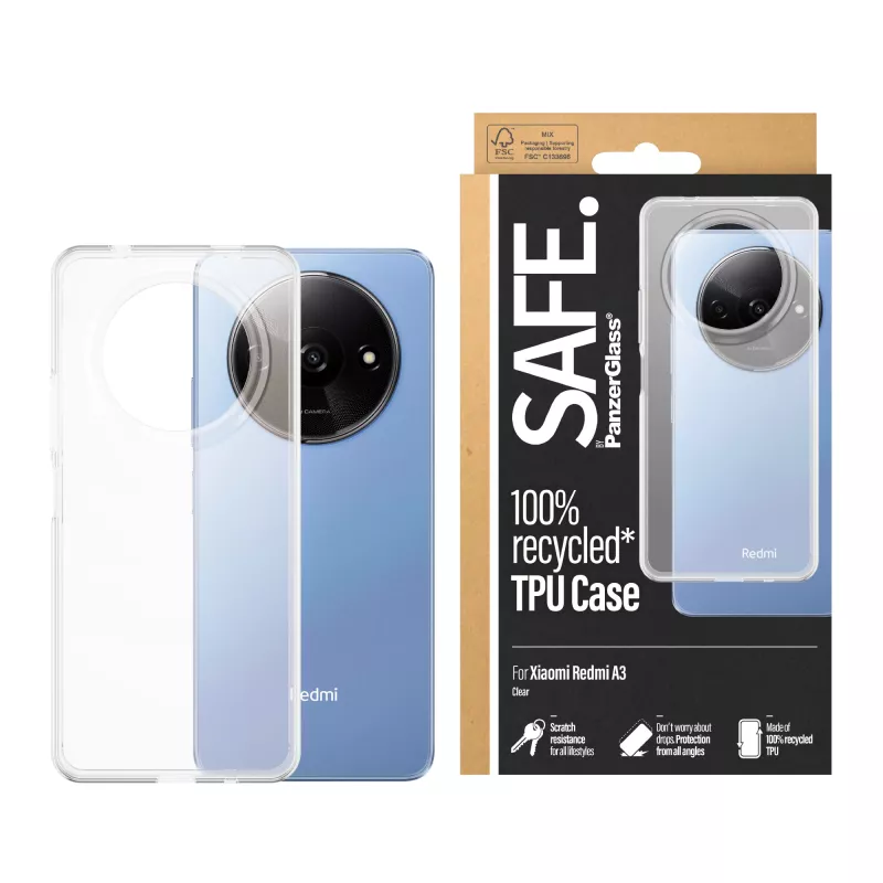 PanzerGlass SAFE. by ® TPU-Hülle Transparent Xiaomi Redmi A3