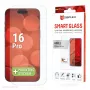 Displex Smart Glass (9H) für Apple iPhone 16 Pro, Montageaufkleber, unzerbrechlich