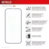 Displex Premium Anti-Reflex Displayschutzfolie (entspiegelte Full Cover, 10H) für Apple iPhone 16 Pro Max, Eco-Montagerahmen, Full Cover
