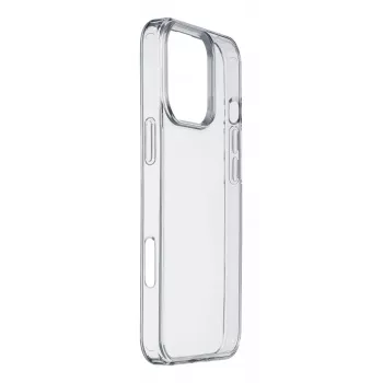Cellularline Clear Strong - iPhone 16 Pro Hartschale mit Gummirändern