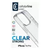 Cellularline Clear Strong - iPhone 16 Pro Hartschale mit Gummirändern