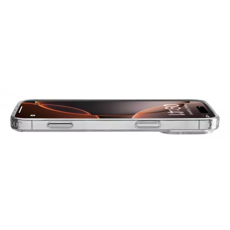 Cellularline Clear Strong - iPhone 16 Pro Hartschale mit Gummirändern