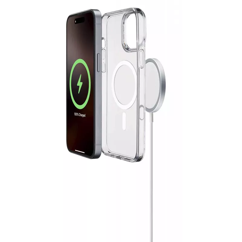 Cellularline Gloss Mag - Magnetische Hülle für iPhone 16 Pro Max zum Laden und Befestigen am MagSafe-Ladegerät