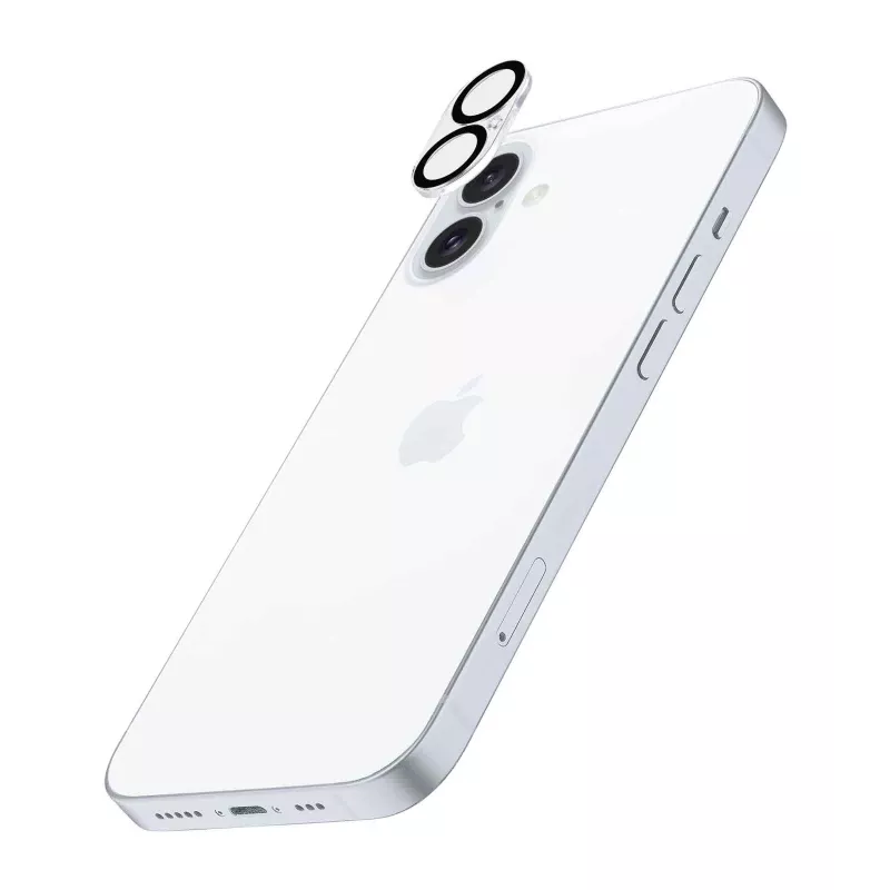 Cellularline Kameraobjektiv - iPhone 16 Schutz Transparent Kratzfest Stoßfest