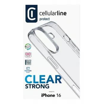 Cover Cellularline CLEARDUOIPH16T für iPhone 16 Transparent 15,5 cm