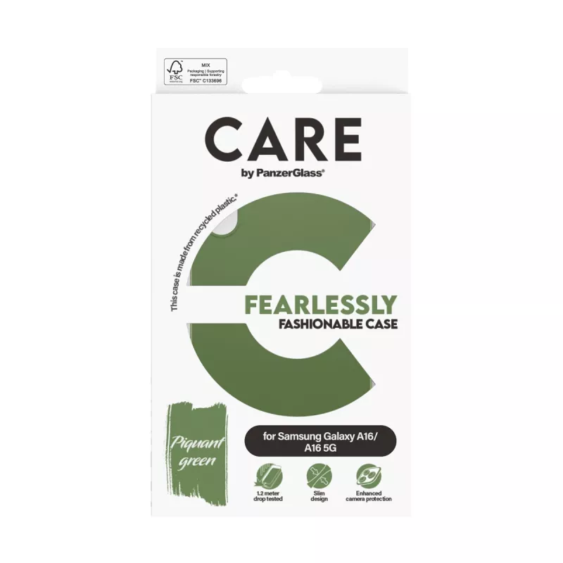 PanzerGlass CARE Fashionable Case Hülle für Samsung Galaxy A16 / A16 5G, grün