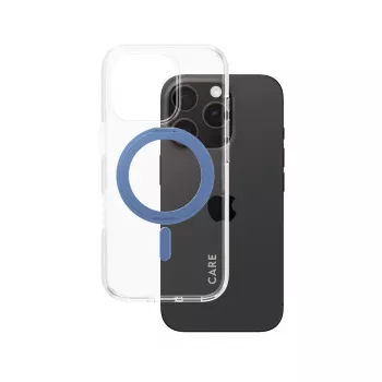 Cover PanzerGlass 1317 Handyhülle Blau Transparent für iPhone 16 Pro 6,3 Zoll
