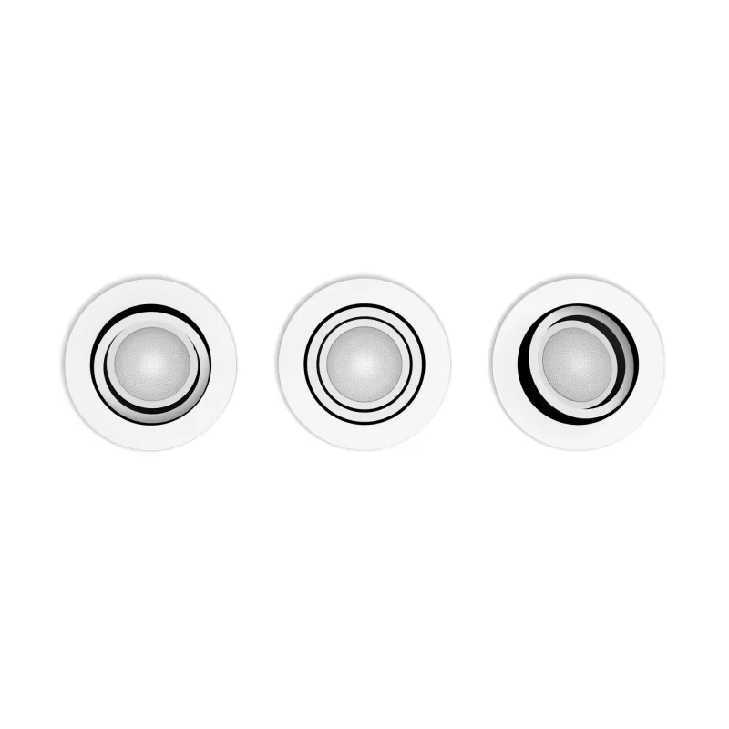 Philips Hue White and Colour Ambience 3er-Pack Centura Einbaustrahler