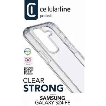 Cellularline CLEARDUOGALS24FET Handyhülle Cover Transparent 17 cm
