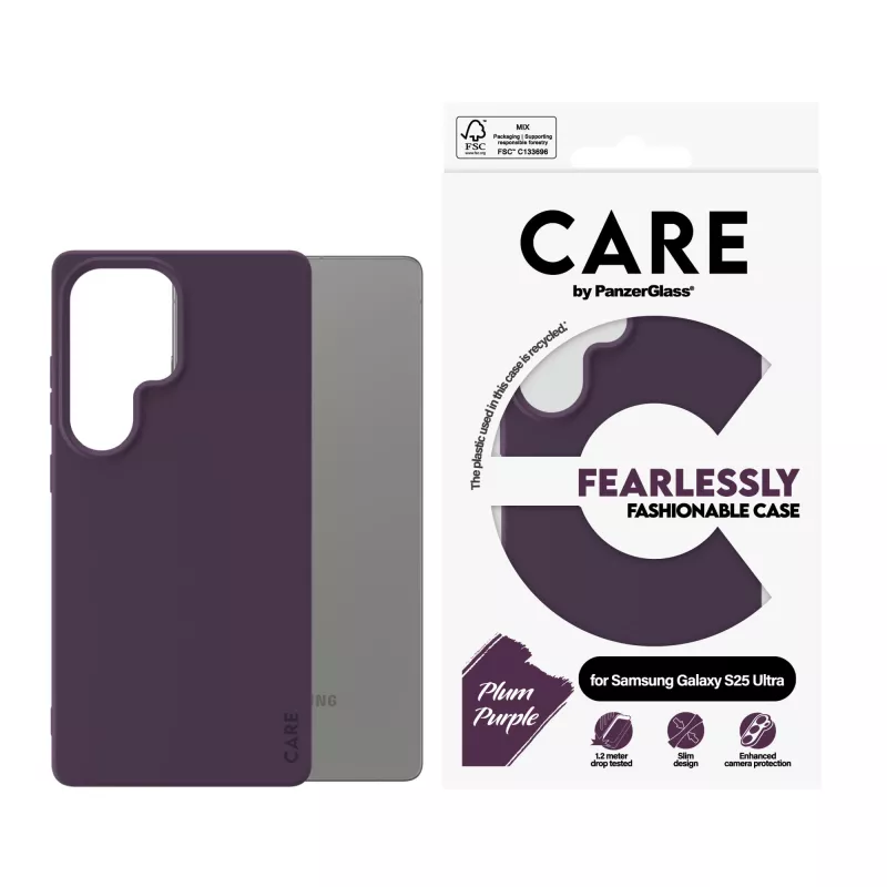 PanzerGlass CARE™ by ® Case Plum Lila Samsung Galaxy S25 Ultra