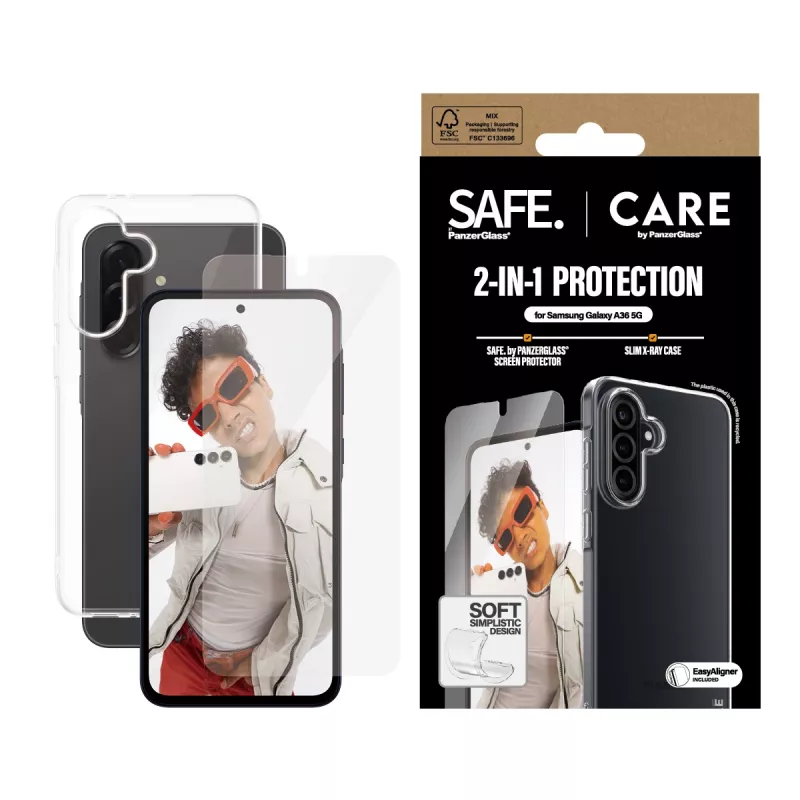 PanzerGlass CARE 2-in-1-Bundle für Samsung Galaxy A35 5G – Displayschutz und Schutzcase