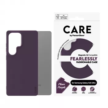 PanzerGlass CARE™ by ® Case Plum Lila w. Qi Kompatibel Samsung Galaxy S25 Ultra