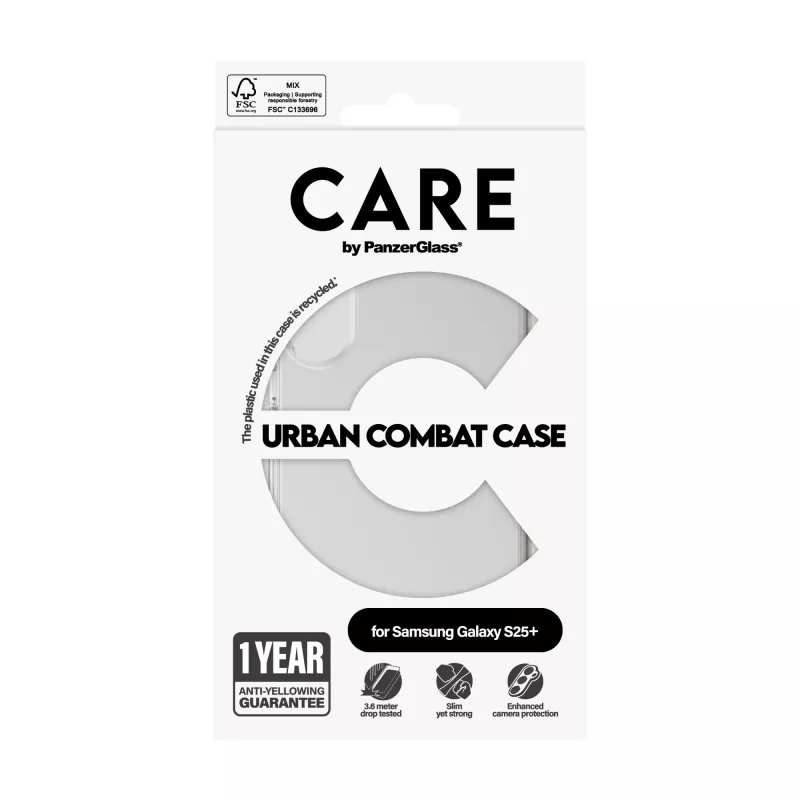 PanzerGlass CARE™ by ® Urban Combat Hülle Transparent Samsung Galaxy S25+