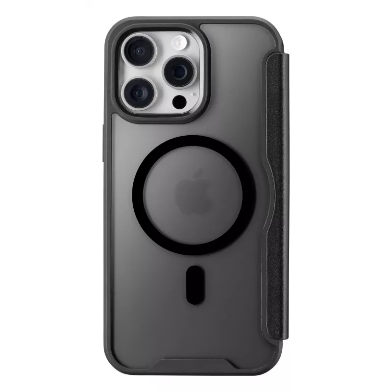 Cellularline Daily Mag - iPhone 16 Pro Max Buchhülle mit halbtransparenter Hartrückseite, kompatibel mit dem MagSafe®-Ökosystem