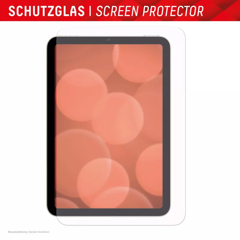 Displex Displayschutzfolie (9H) für Apple iPad mini 8,3'' (6. Gen./7. Gen. 2024), Eco Montagerahmen, kratzfest
