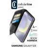 Folio-Hülle Cellularline Galaxy S25 16,1 cm Schwarz 3 Kartenfächer