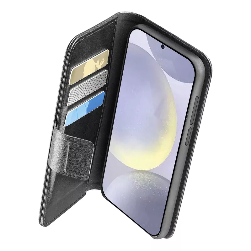 Folio-Hülle Cellularline Galaxy S25 16,1 cm Schwarz 3 Kartenfächer