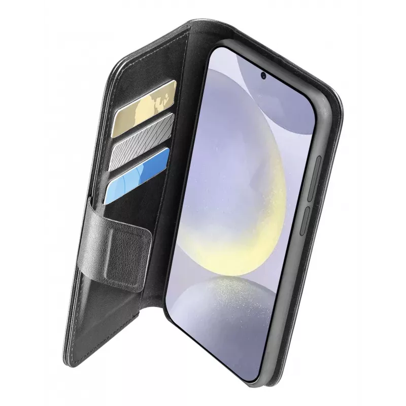 Cellularline Book Agenda – Lederimitat-Buchhülle mit Magnetverschluss für Galaxy S25+